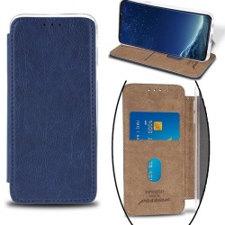 Samsung Galaxy J6 Plus - Smart Prime Mobilplånbok - Marinblå Blå