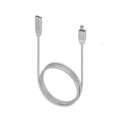 Beeyo 2-Amp Zinc MicroUSB Kabel För Smartphones - Silver Silver