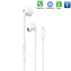 Lightning Wired in-ear Earphone Dudao för iPhone iPad iPod Vit