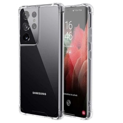 Samsung Galaxy S22 Ultra 5G Bumper Extra Stöttåligt Mjuk Skal Transparent