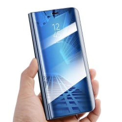 Samsung Galaxy S20 Plus - Smart Clear View Fodral - Blå Guld