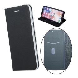 iPhone XS Max - Smart Venus Flip Case Mobiililompakko - Musta Black