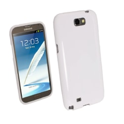 Samsung Galaxy S3 TPU Skal - Transparent Vit + Displayskydd Vit