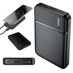 Maxlife Powerbank USB-C 5000Mah X2 Fast Charge Svart