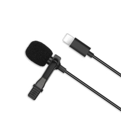 XO trådbunden mikrofon MKF03 Lightning -kontakt - 2M Svart
