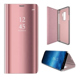Huawei P40 Lite - Smart Clear View -kotelo - vaaleanpunainen Pink