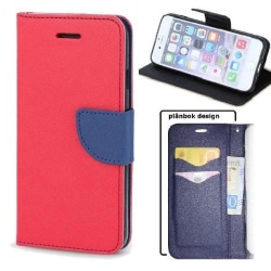 iPhone 14 Pro Max - Smart Fancy Mobilplånbok Röd/Blå Röd