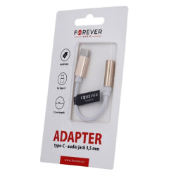 USB-C till 3.5mm Audio Adapter Samsung/Andriod Mobiler - Guld Guld