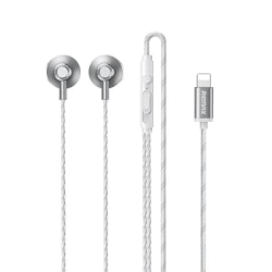 Lightning Wired Earphone med volymkontroll för iPhone iPad iPod Silver