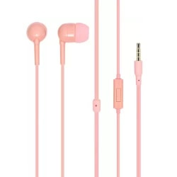 In-Ear Trådbundna Hörlurar med mikrofon 3,5mm iPhone, Samsung Rosa