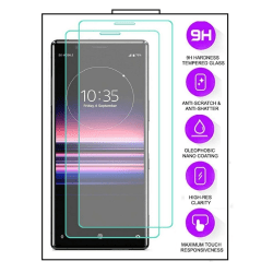 2-Pack Sony Xperia 10 II - Härdat Glas Tempered Glass Transparent