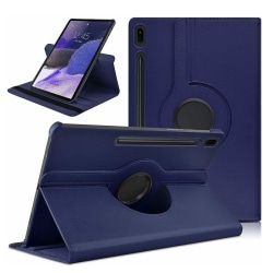 Samsung Galaxy Tab S7 Plus / S7 FE 12.4" - Fodral 360° Roterbar Mörkblå