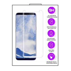 Samsung Galaxy S8 - 5D karkaistu lasi - läpinäkyvä Transparent