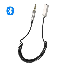 XO USB Bluetooth Sändare Bil AUX 3,5mm Adapter Svart