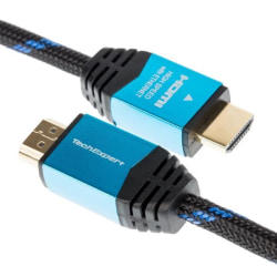 HDMI 2.1 Ultra HDTV-kabel 8K 4K 120Hz 48GB/sek, eArc, HDR, 3D 1 meter flexibel