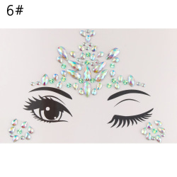 Eye Gems Stickers Eyeshadow Jewels Självhäftande ansiktssmycken 6