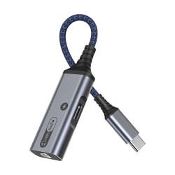 Lydadapter USB C til 3,5 mm USB-C TIL 3,5 mm GRÅ USB-C TIL 3,5 mm