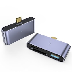 Type-C OTG Adapter PD Hurtiglading USB 3.0 + SD + TF USB 3.0 +