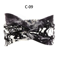 Pannband för kvinnor Head Wrap Hårband C-09