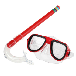 Dykarglasögon för barn Scuba Diving Mask RÖD