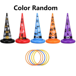 Oppblåsbar Witch Hat Ring Toss Games 1 HAT & 4 RING 1 HAT & 4