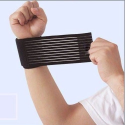 15 tums bandagehängslen Elastisk rem Handlinda SVART