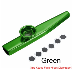 Kazoo Flute Munspel Metal GRÖN