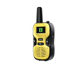 Uppladdningsbar walkie talkie (gul) för barn i åldrarna 3-12