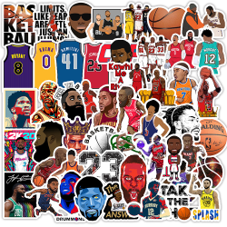 Basket Star Stickers NBA Small Decal 50st