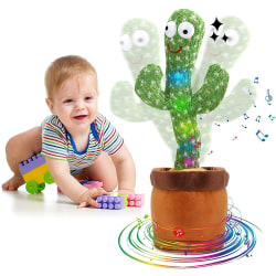 Sjungande och dansande kaktus plysch leksak musikinspelning LED