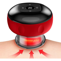Gua Sha Massage Tool Smart Dynamic Cupping Therapy Set Röd