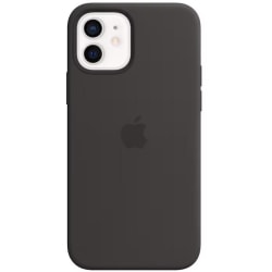Apple iPhone 12 / 12 Pro Silikonskal (svart)