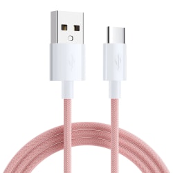 SiGN Boost USB-A till USB-C Kabel 3A 1m - Rosa