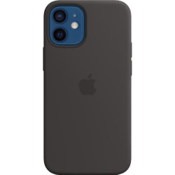 iPhone 12 mini silikonfodral med MagSafe (svart)
