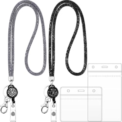 Crystal Lanyard Halsband 2st Heilwiy Bling Rhinestone Neck
