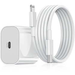 iPhone laddare 20 W, USB C snabbladdare, med kabel