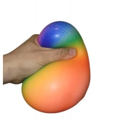 Super soft squishy Jumbo XL Neon ball Rainbow Rainbow