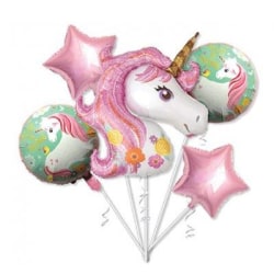 Unicorn party ballong set 5 delar