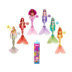 Barbie Color Reveal Party sjöjungfrudocka med 7 överraskningar