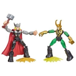 Marvel Avengers Bend And Flex Thor vs Loki leksaksfigurer 15 cm