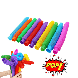 8-pack Tube Fidget Toys - Toy / Sensory multicolor- 8st