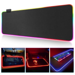 Gaming Musmatta med LED-ljus - 80x30cm - RGB