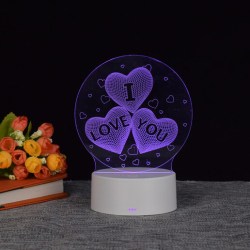 I LOVE YOU Lampa-3D LED | Valentine | Alla hjärtans dag