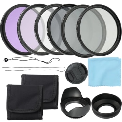 Professionell kamera UV CPL FLD-objektivfiltersats och Altura Photo ND Neutral Density Filter Kit Fotograferingstillbehör 58mm