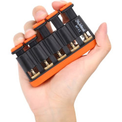 Finger Träningsverktyg Force Justerbart Tillbehör-Orange Svart Orange Svart