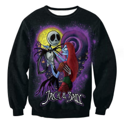 Halloween-tröjor för damer Spooky Season långärmade skjortor Crewneck Toppar Casual Pullover style 5 XXL