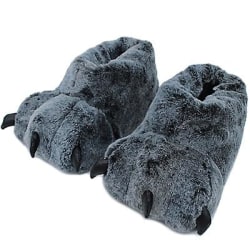 Högkvalitativa Paw Slippers Winter Monster Claw Plysch Home Tofflor 39