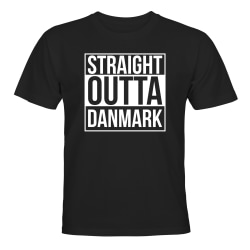 Straight Outta Danmark - T-SHIRT - BARN svart Svart - 86 / 94