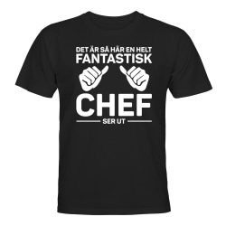 Fantastisk Chef - T-SHIRT - UNISEX Svart - M