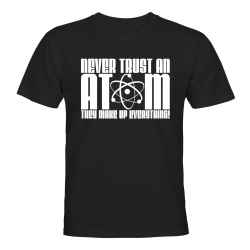 Never Trust An Atom - T-SHIRT - HERR Svart - M